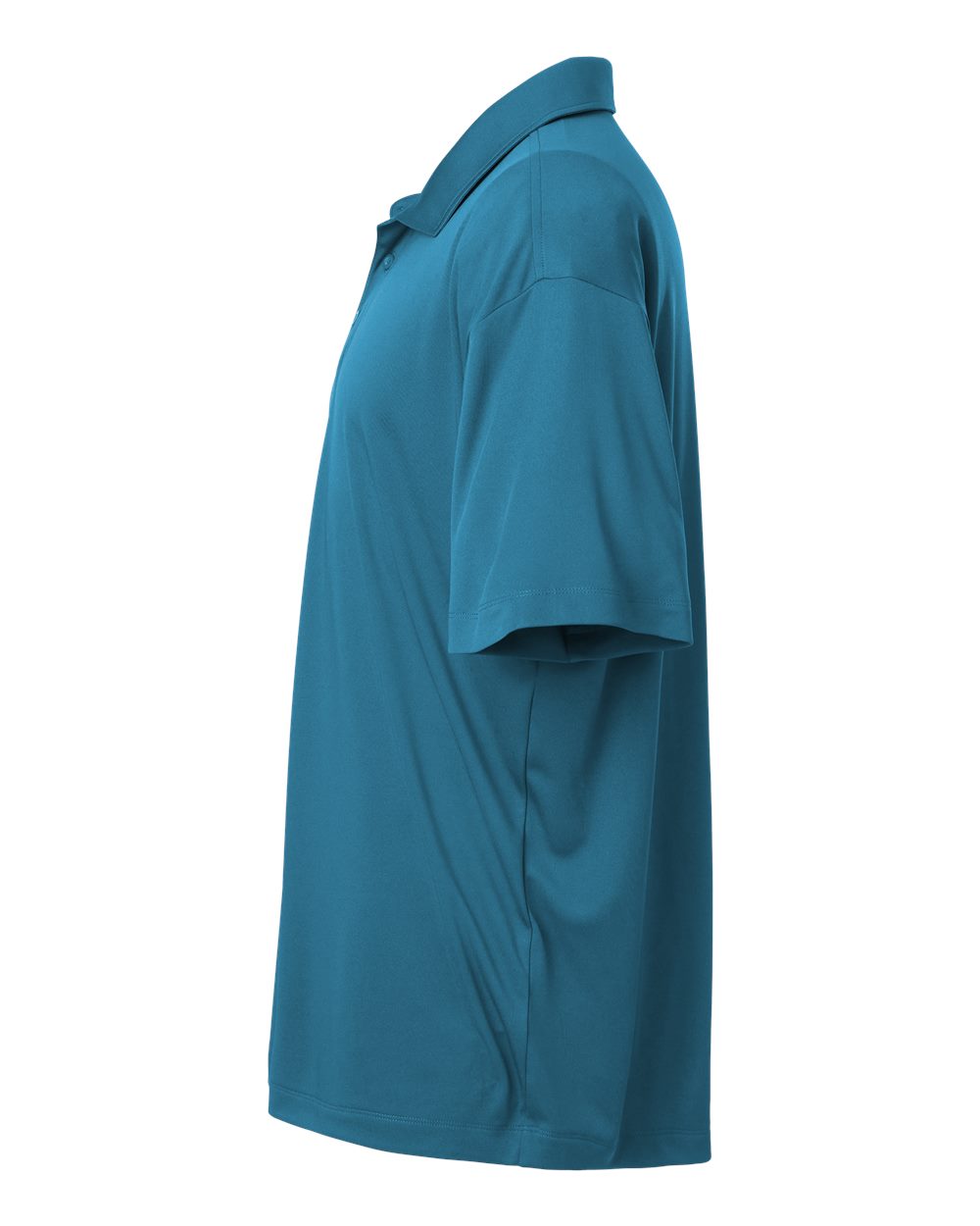 Left View of Pacific Blue Pro-Lock Performance Polo - 41800