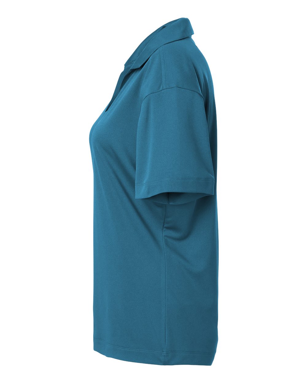 Left View of Pacific Blue Pro-Lock Women&#39;s Performance Polo - 41800L