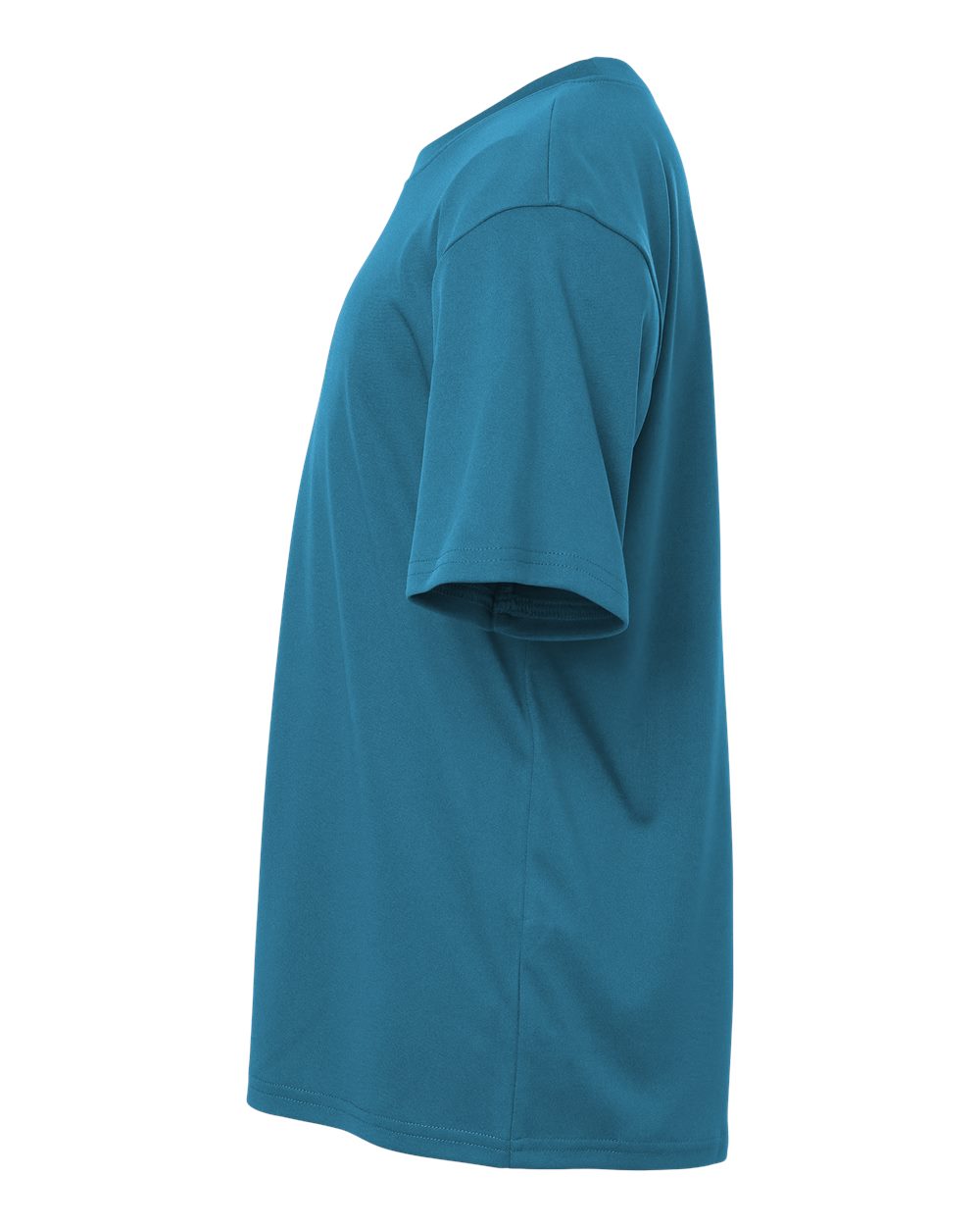 Left View of Pacific Blue Pro-Lock Youth Performance T-Shirt - 48000Y