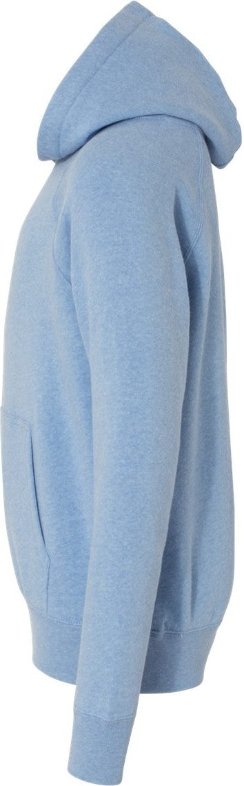 Left View of Pacific Youth Lightweight Special Blend Raglan Hooded Sweatshirt - PRM15YSB