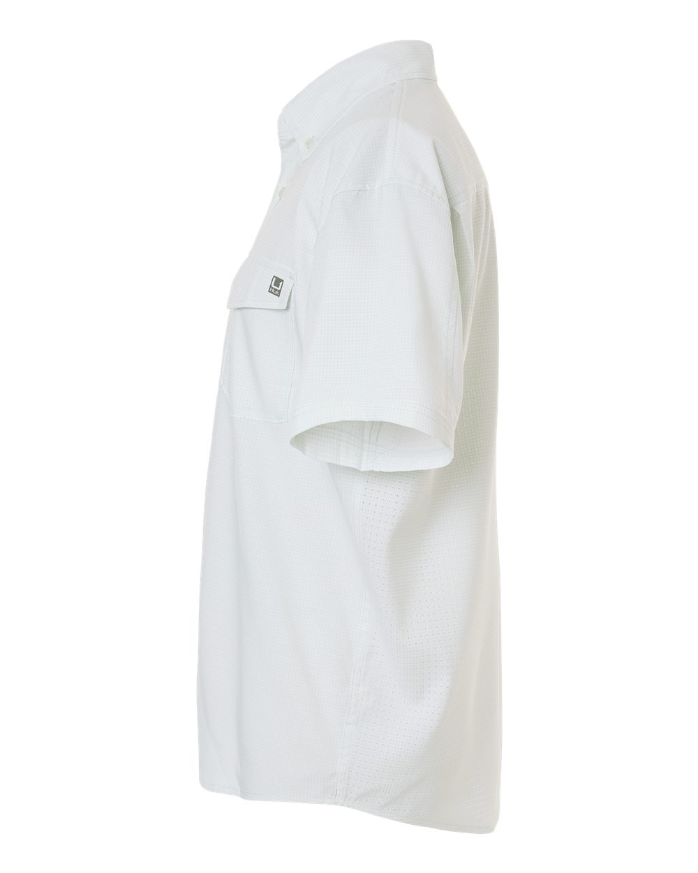 Left View of Pale Algae Men's Tidepoint Printed Short Sleeve Shirt - H1500220