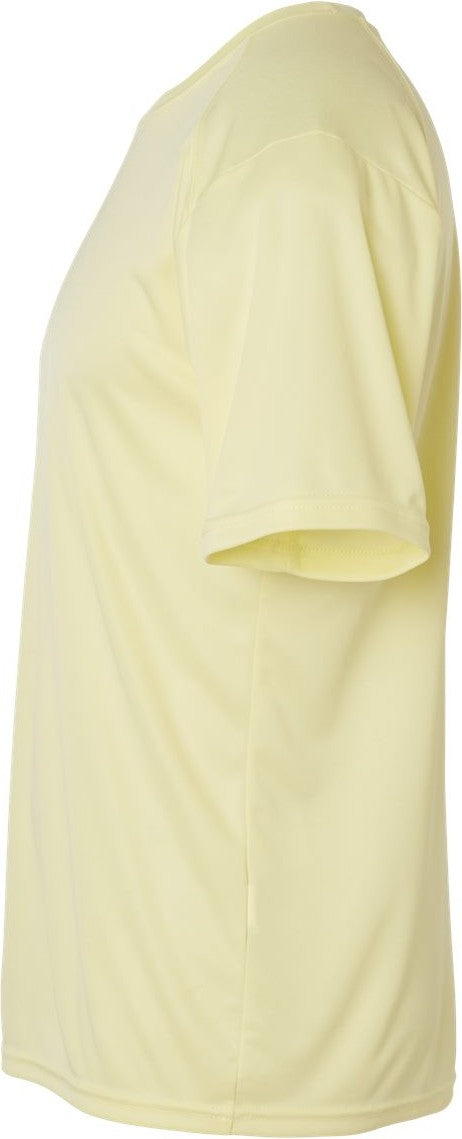 Left View of Pale Yellow Islander Performance T-Shirt - 200