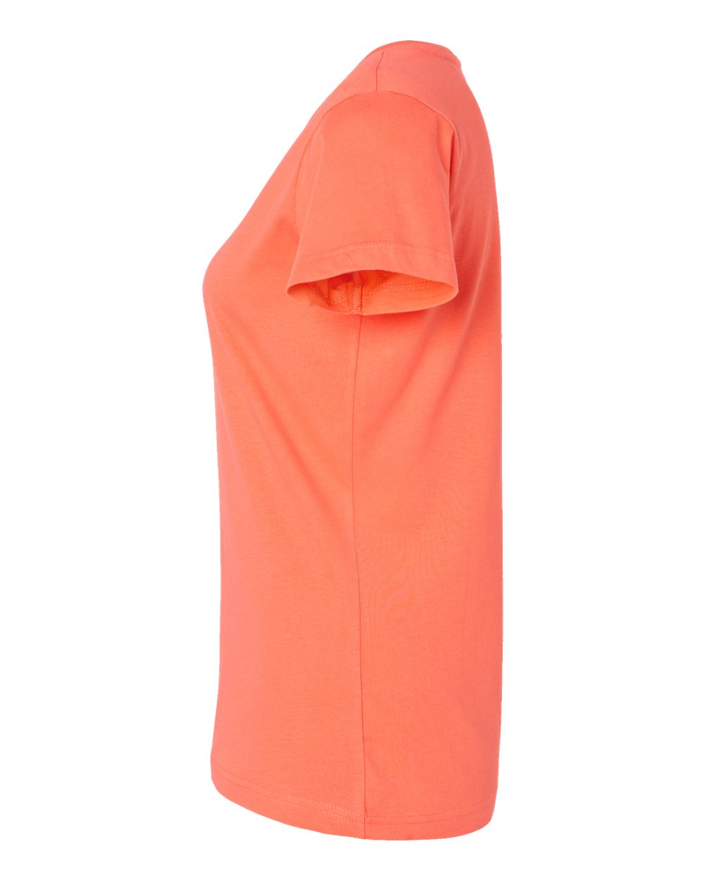 Left View of Papaya Women&#39;s Fine Jersey V-Neck Tee - 3507