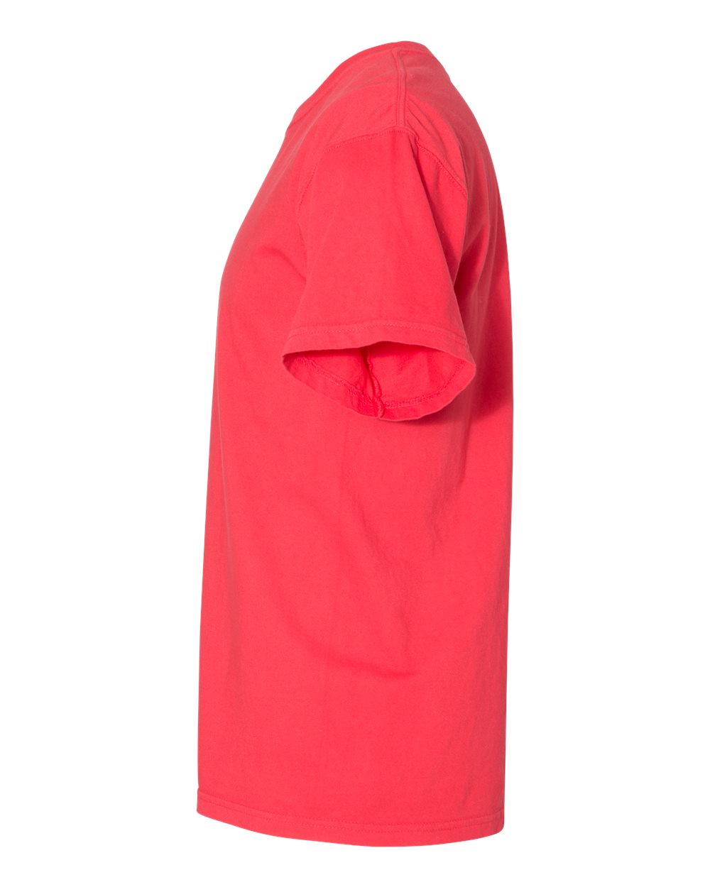 Left View of Paprika Garment-Dyed Heavyweight T-Shirt - 1717