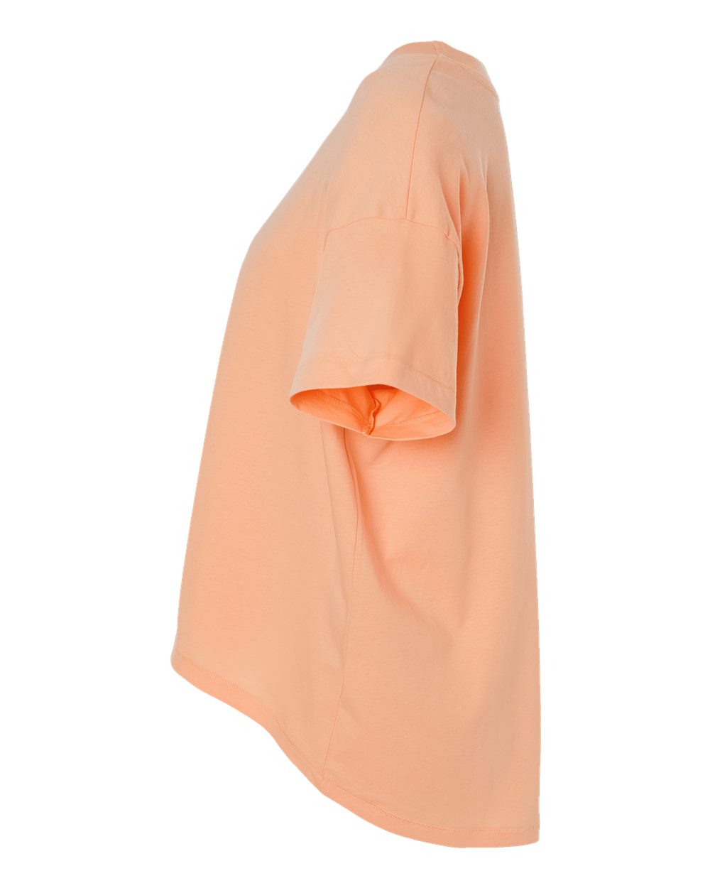 Left View of Peachy Women's Hi-Lo Tee - 3519