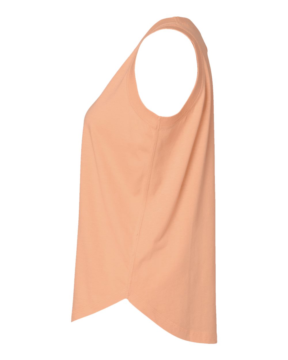 Left View of Peachy Women&#39;s Relaxed Fine Jersey Tank - 3592
