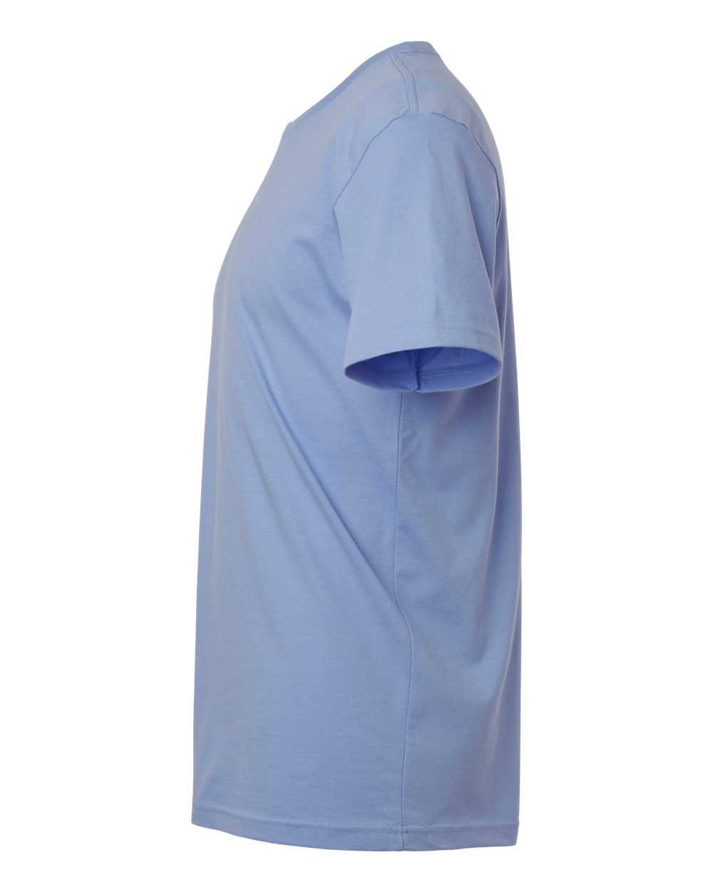 Left View of Peri Blue Cotton T-Shirt - 3600