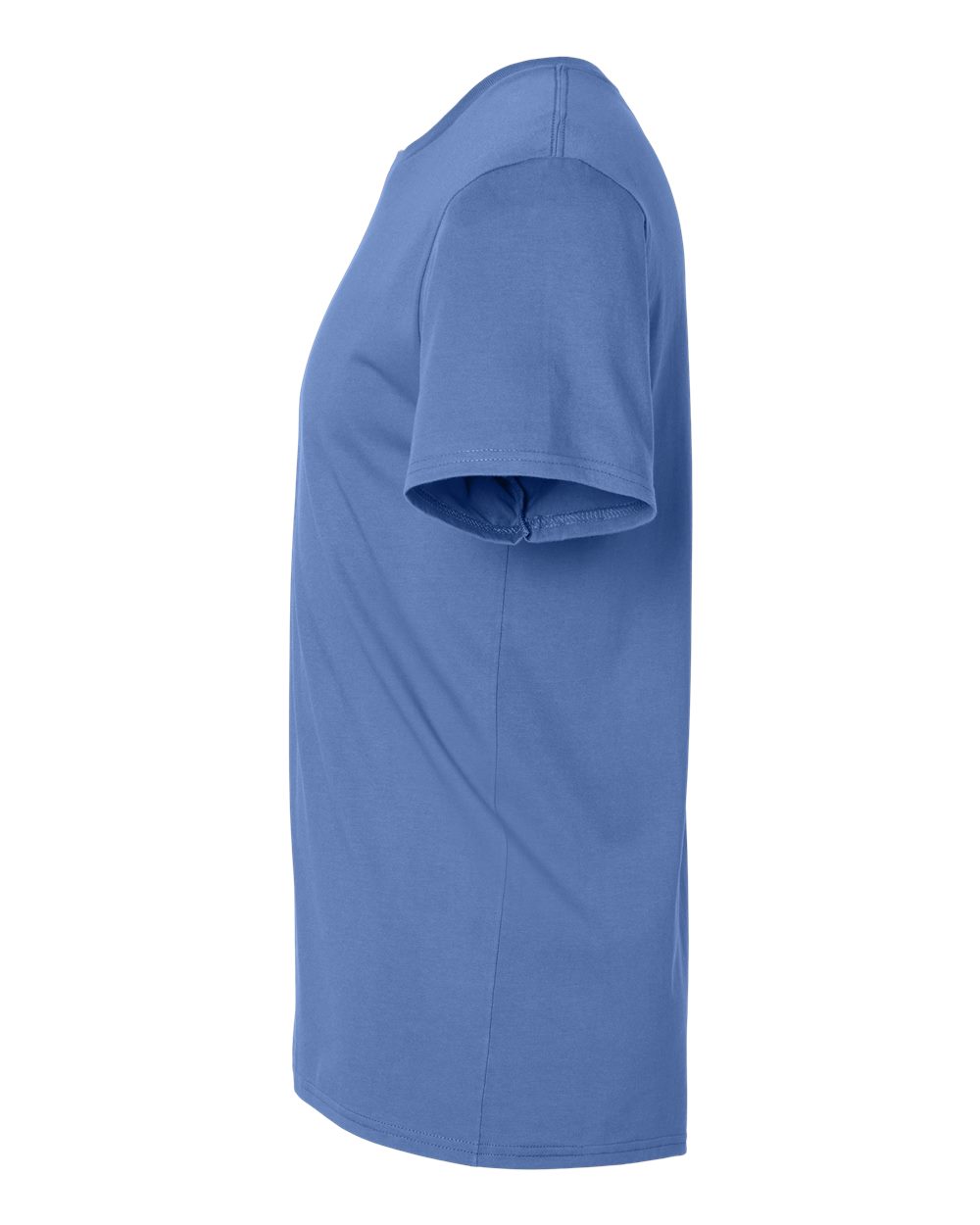 Left View of Periwinkle Blue Premium Cotton T-Shirt - 570MR