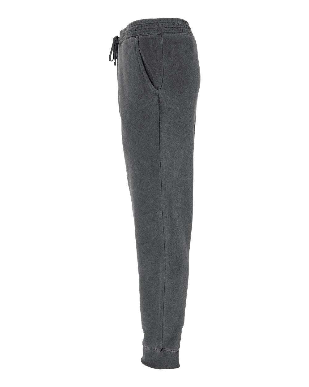 Left View of Pigment Black Pigment-Dyed Fleece Pants - PRM50PTPD
