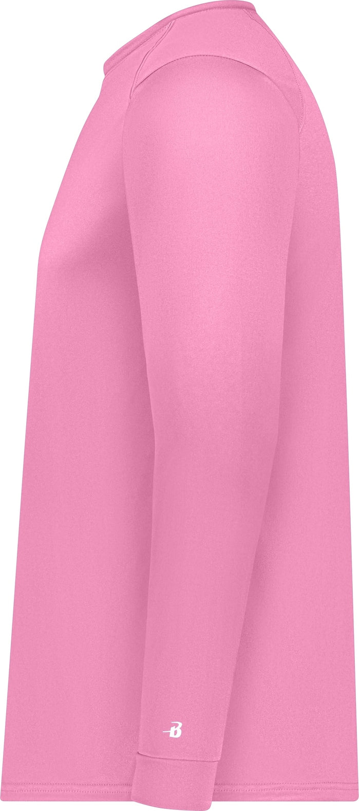 Left View of PINK B-CORE L/S TEE