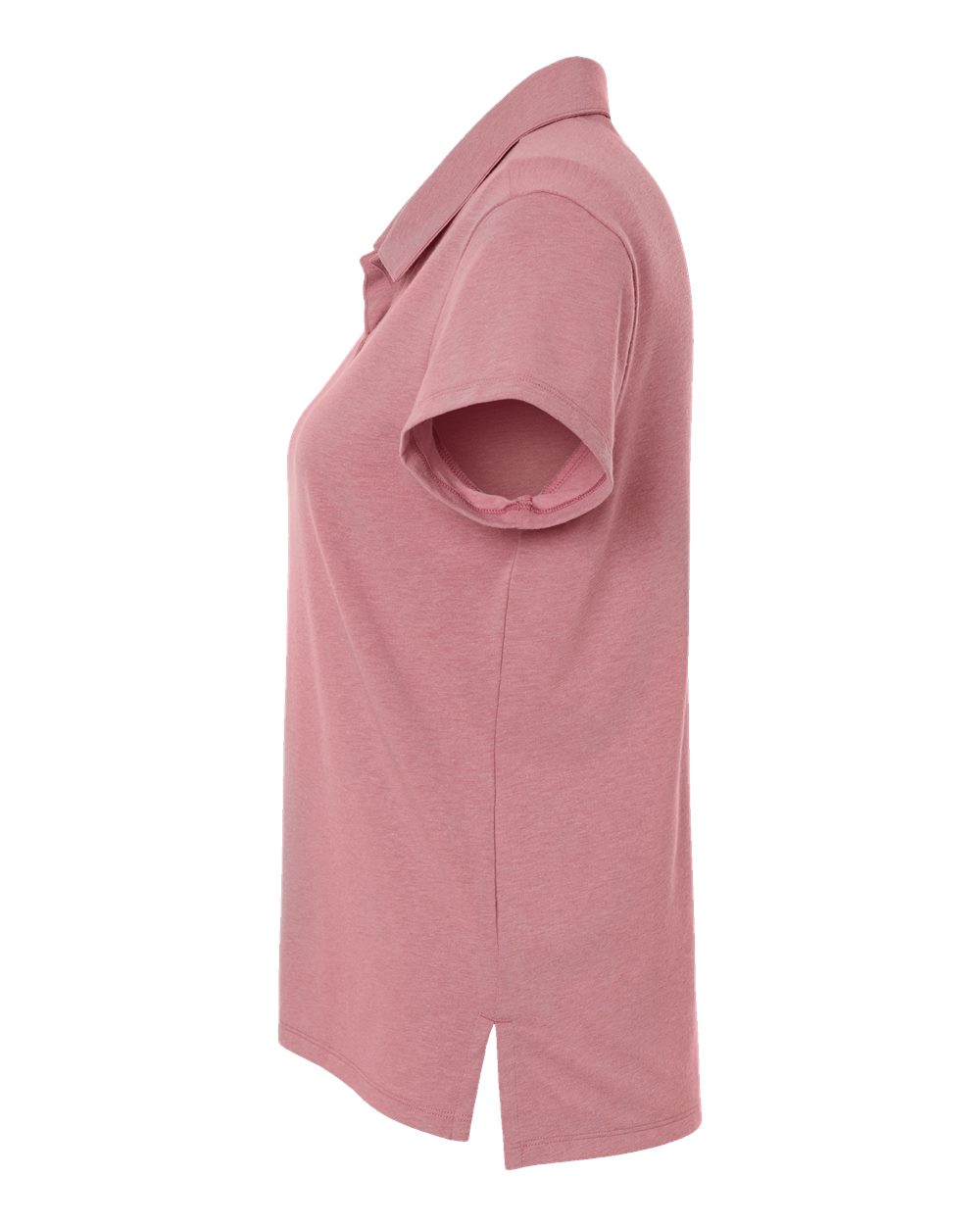 Left View of Pink Strata Melange Women&#39;s Blend Polo - A690