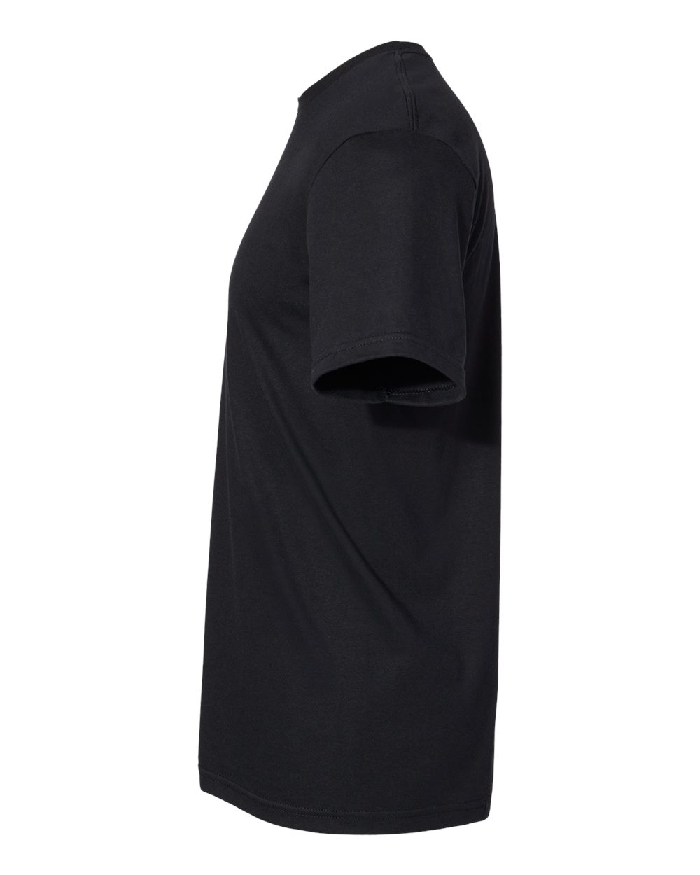 Left View of Pitch Black Softstyle® CVC T-Shirt - 64000CVC