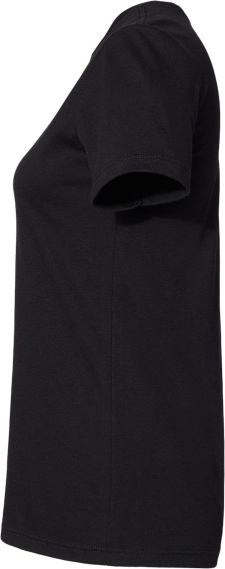 Left View of Pitch Black Softstyle® Women&#39;s CVC T-Shirt - 64001LCVC