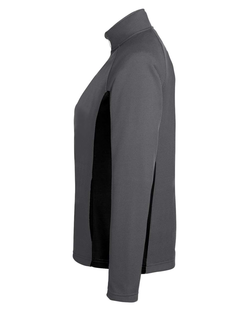 Rear View of Polar/ Black Women's Constant Half-Zip Sweater - S16562