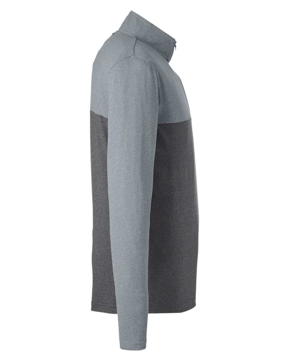 Rear View of Polar Frost/ Black Frost Spyre Flex Colorblock Quarter-Zip Pullover - S18024