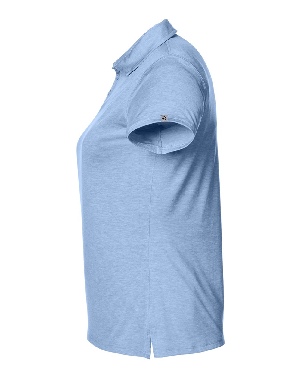 Rear View of Polar Heather Women's Air Lightweight Polo - TW938