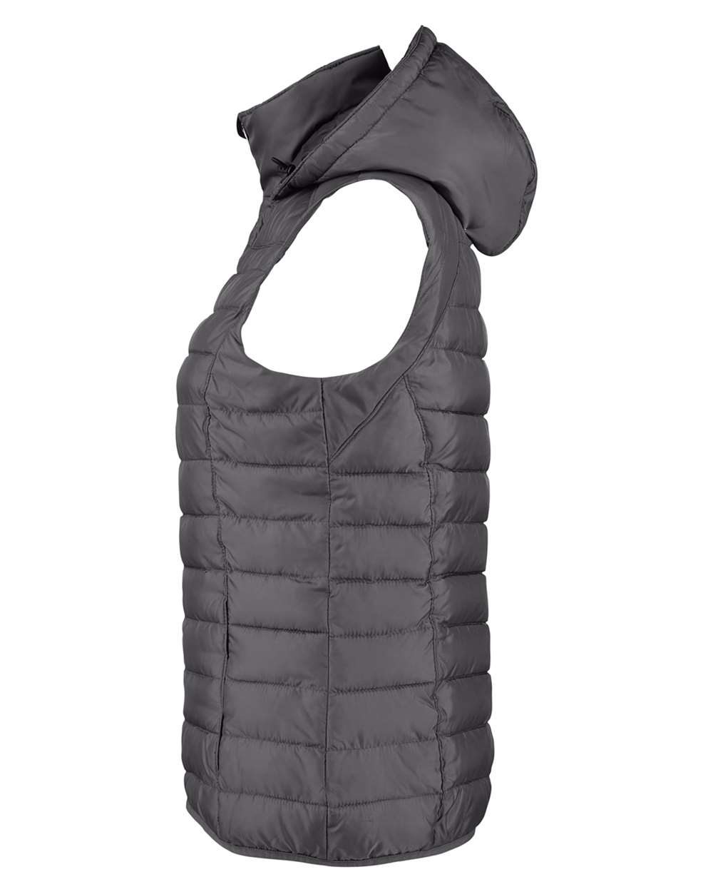 Rear View of Polar Women's Supreme Puffer Vest - S16641