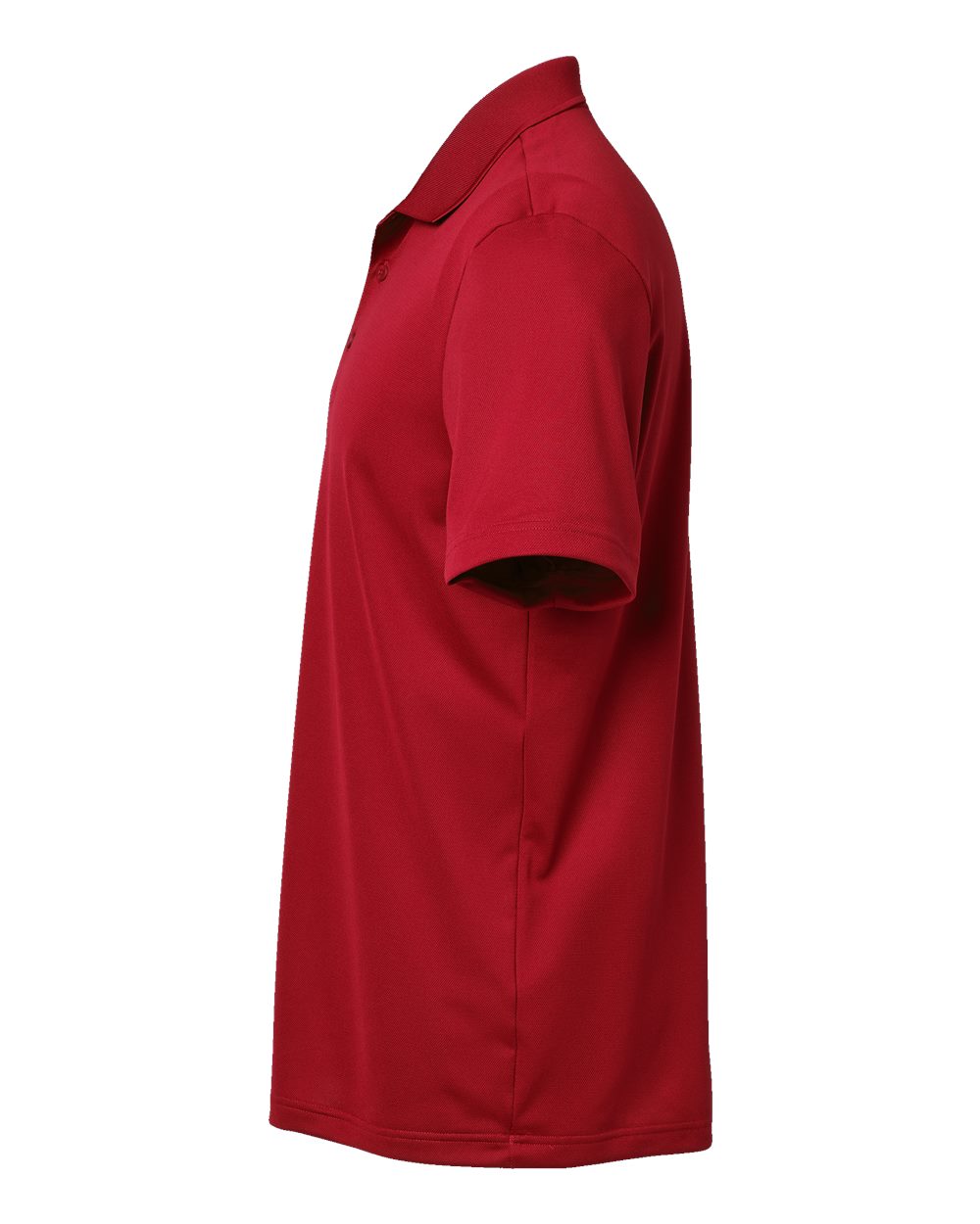Left View of Power Red Basic Sport Polo - A430 plain
