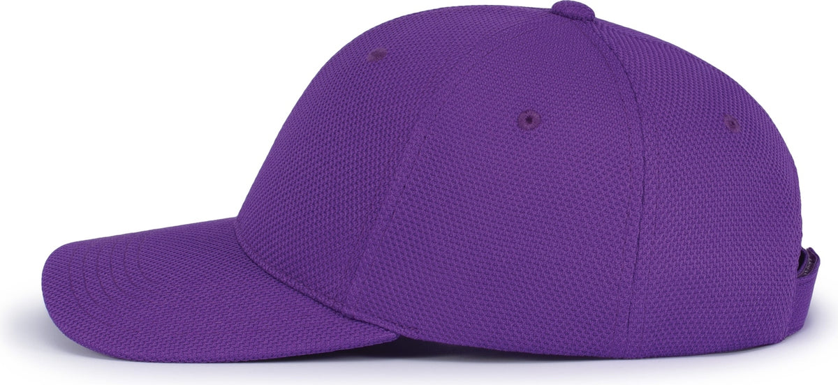 Left View of PURPLE ADJUSTABLE WICKING MESH CAP