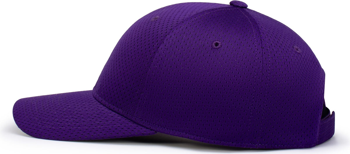 Left View of PURPLE ATHLETIC MESH CAP