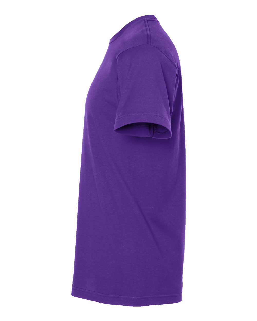 Left View of Purple Fine Jersey T-Shirt - 202