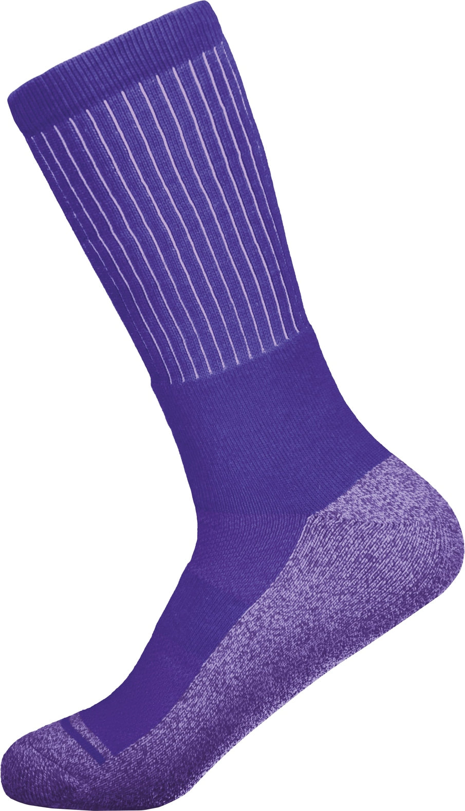 Left View of PURPLE (HLW) TONAL CREW SOCK