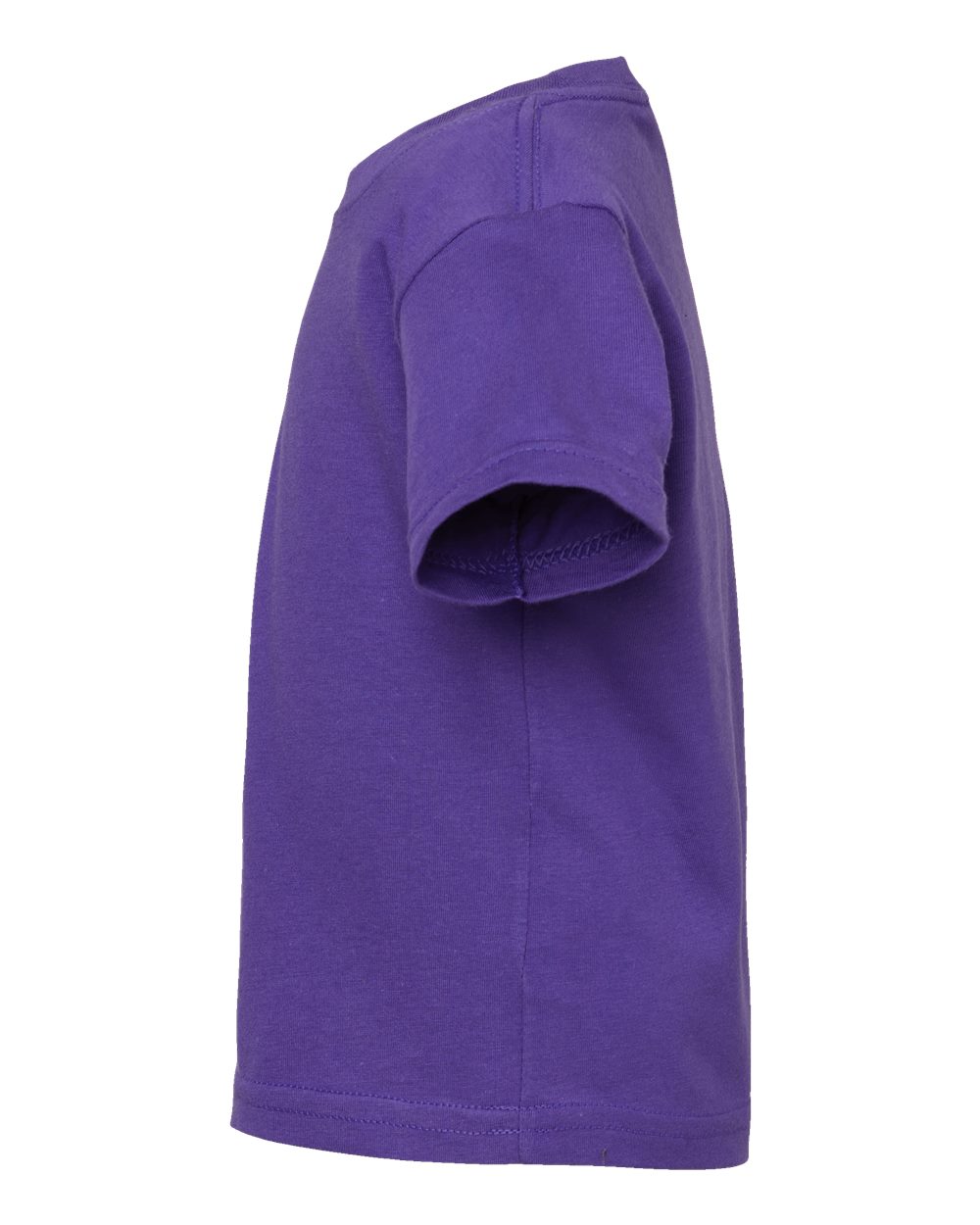 Left View of Purple Infant Fine Jersey Tee - 3322