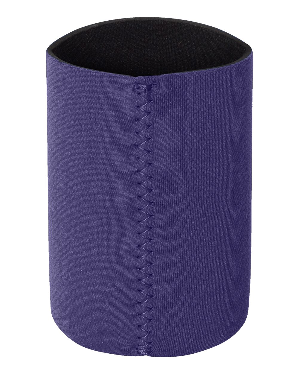 Front View of Purple Neoprene Can Holder - FT007