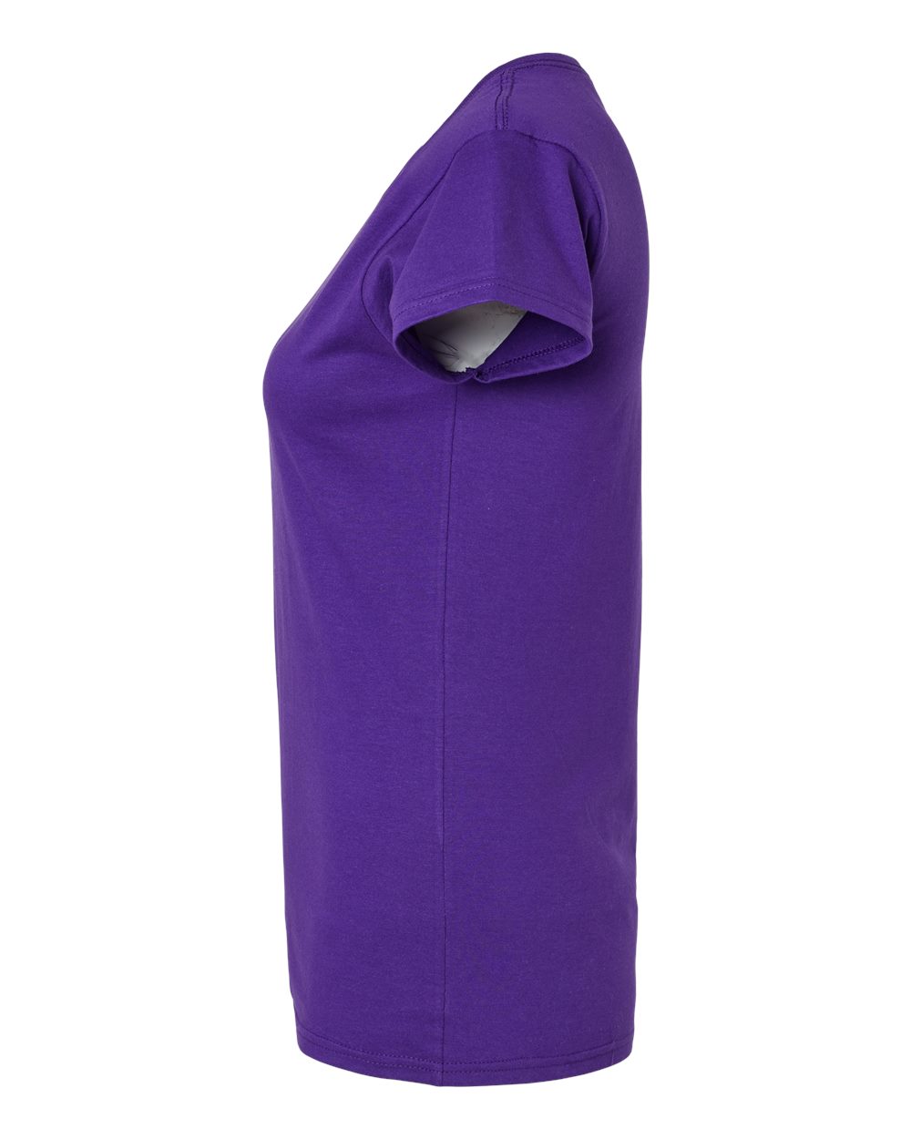 Left View of Purple Softstyle® Women’s T-Shirt - 64000L