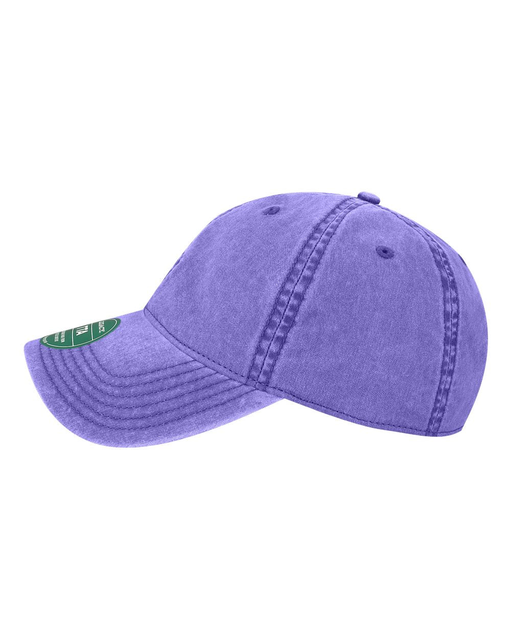 Left View of Purple Terra Twill Cap - TTA
