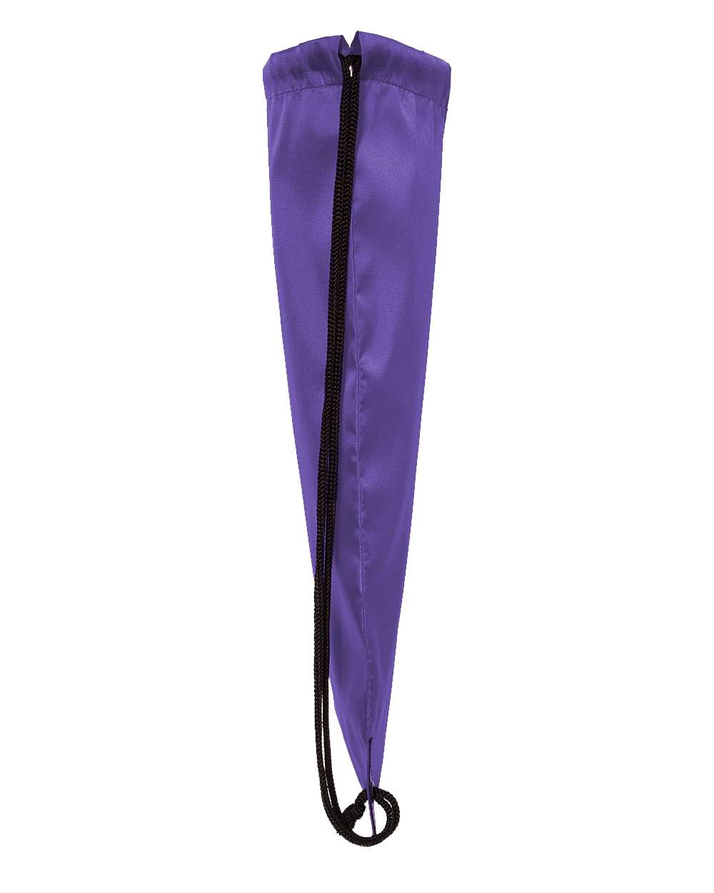 Left View of Purple Value Drawstring Backpack - 8886
