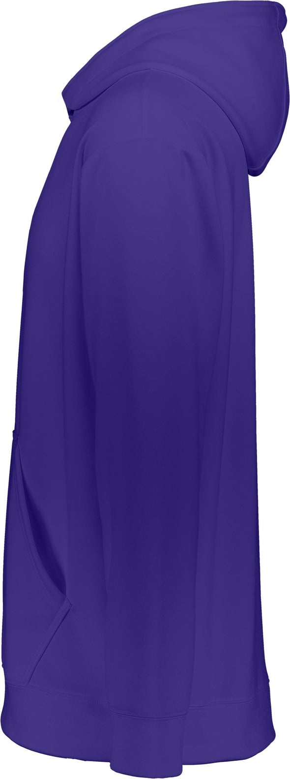 Left View of PURPLE YTH WCKNG FLCE HOOD SWEATSHIRT