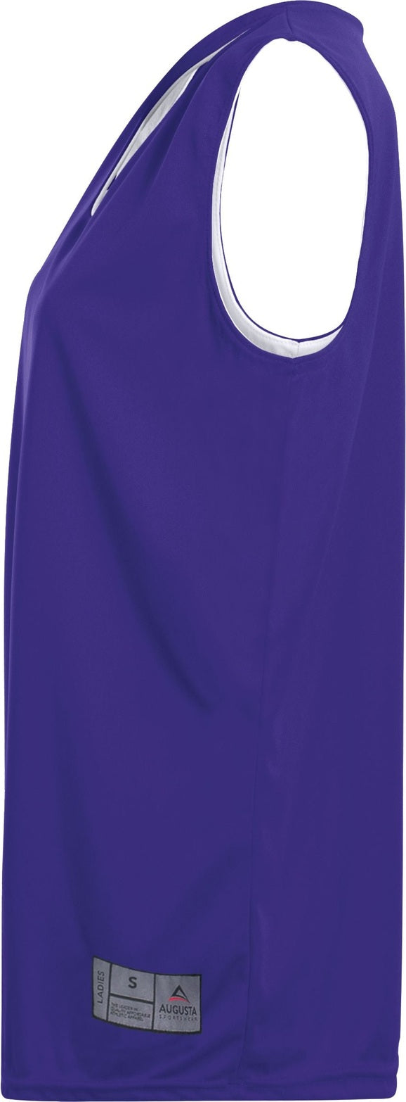 Left View of PURPLE/WHITE LDS REVERSIBLE WICKING TANK