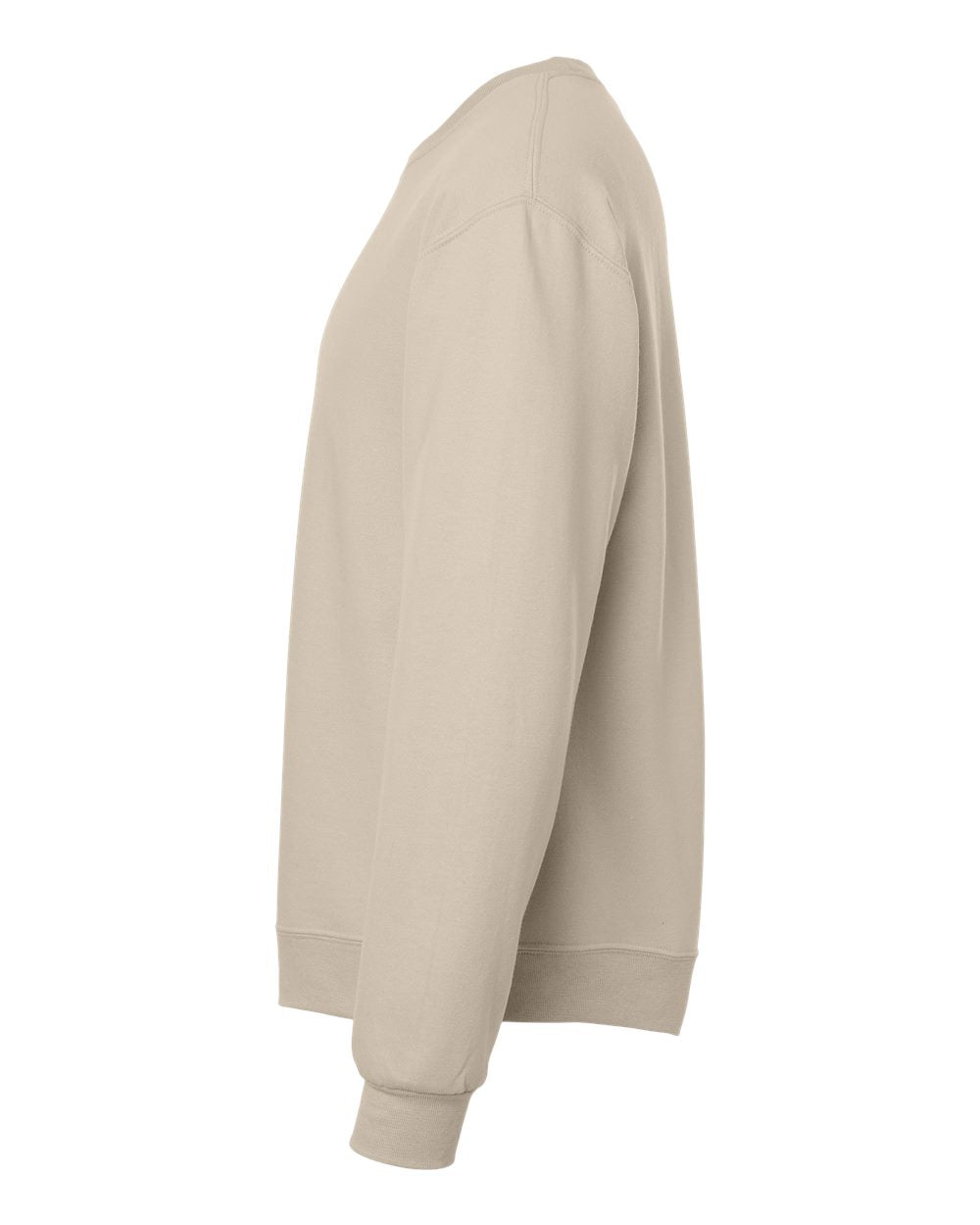 Left View of Putty Ultimate CVC Crewneck Sweatshirt - IC48MR