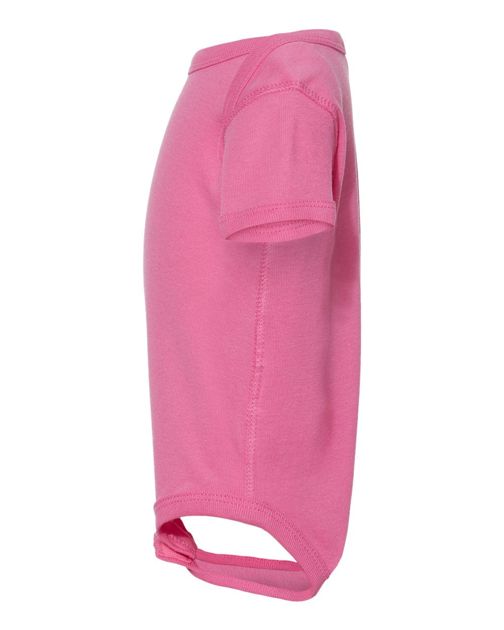 Left View of Raspberry Infant Baby Rib Bodysuit - 4400