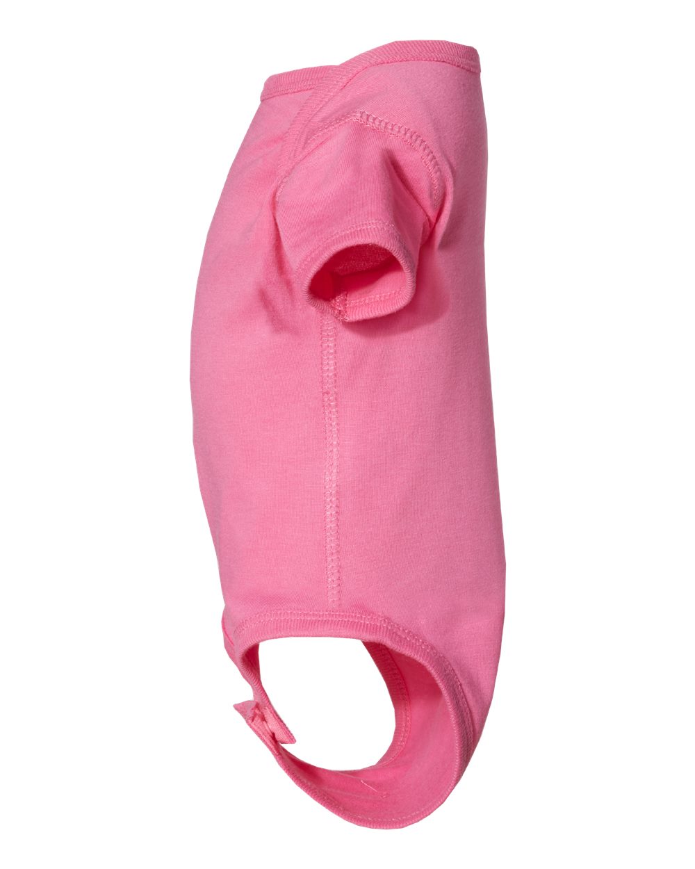 Left View of Raspberry Infant Fine Jersey Bodysuit - 4424
