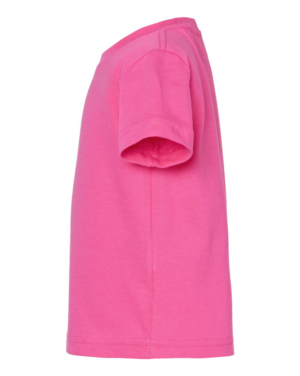 Left View of Raspberry Infant Fine Jersey Tee - 3322