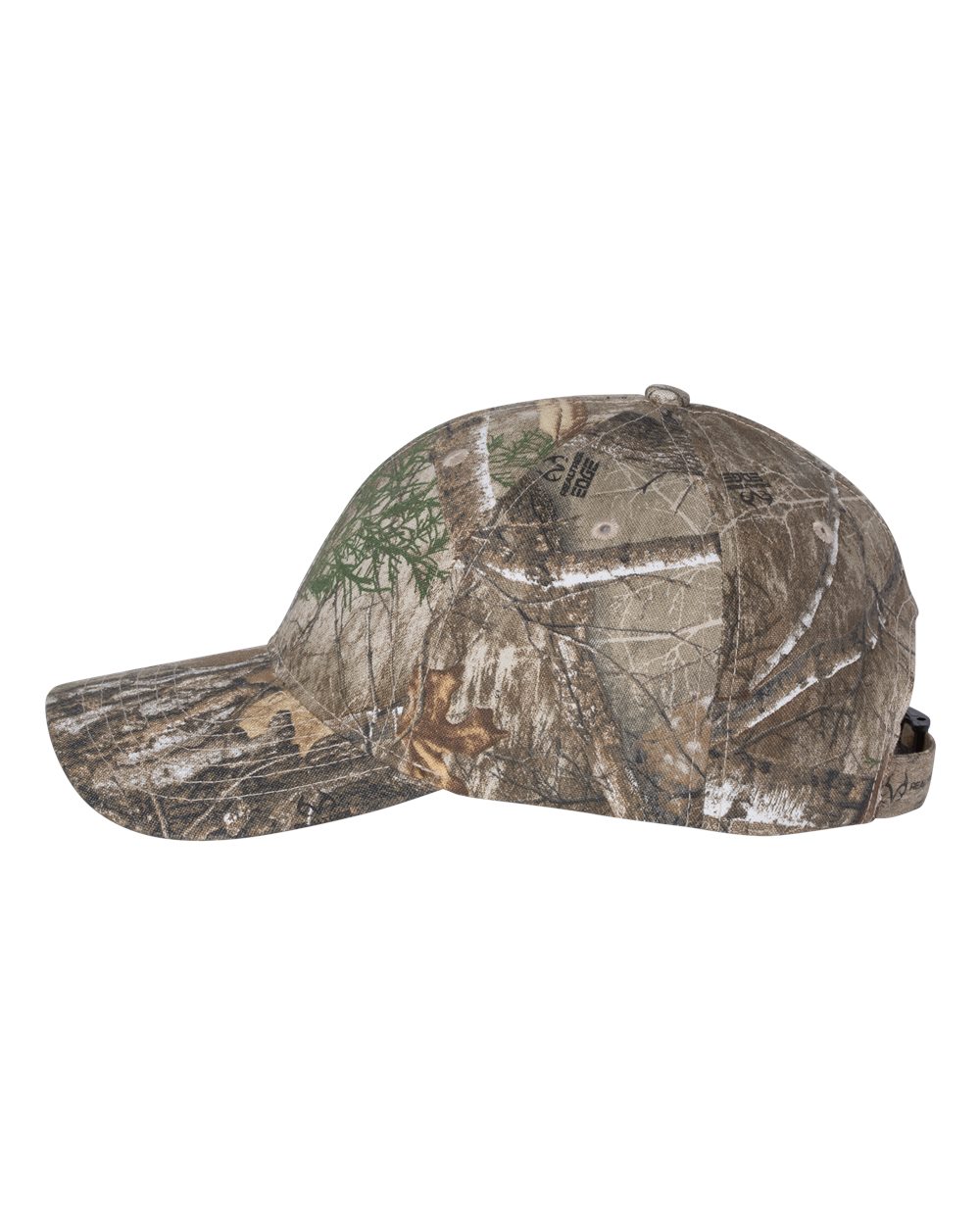 Left View of Realtree Edge Licensed Camo Cap - LC10