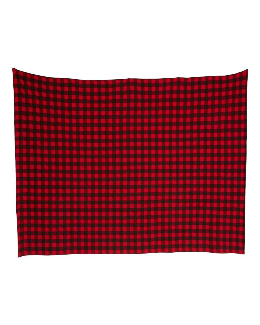 Left View of Red Buffalo Plaid Special Blend Blanket - INDBKTSB