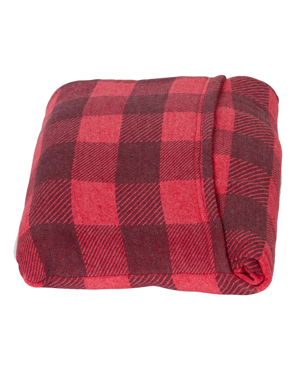 Left View of Red Buffalo Triblend Triblend Fleece Blanket - 8852