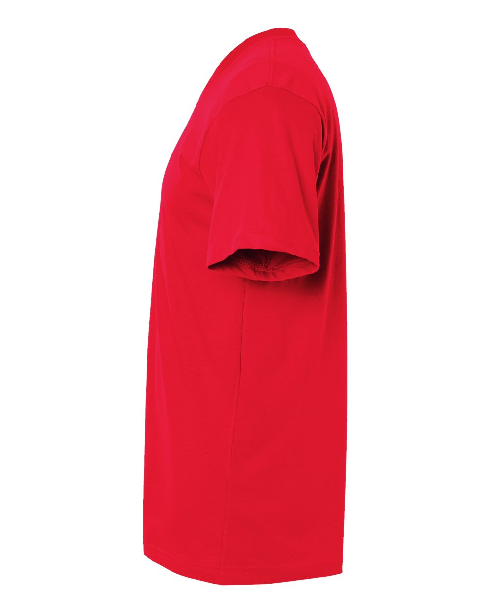 Left View of Red Fine Jersey Tee - 2001