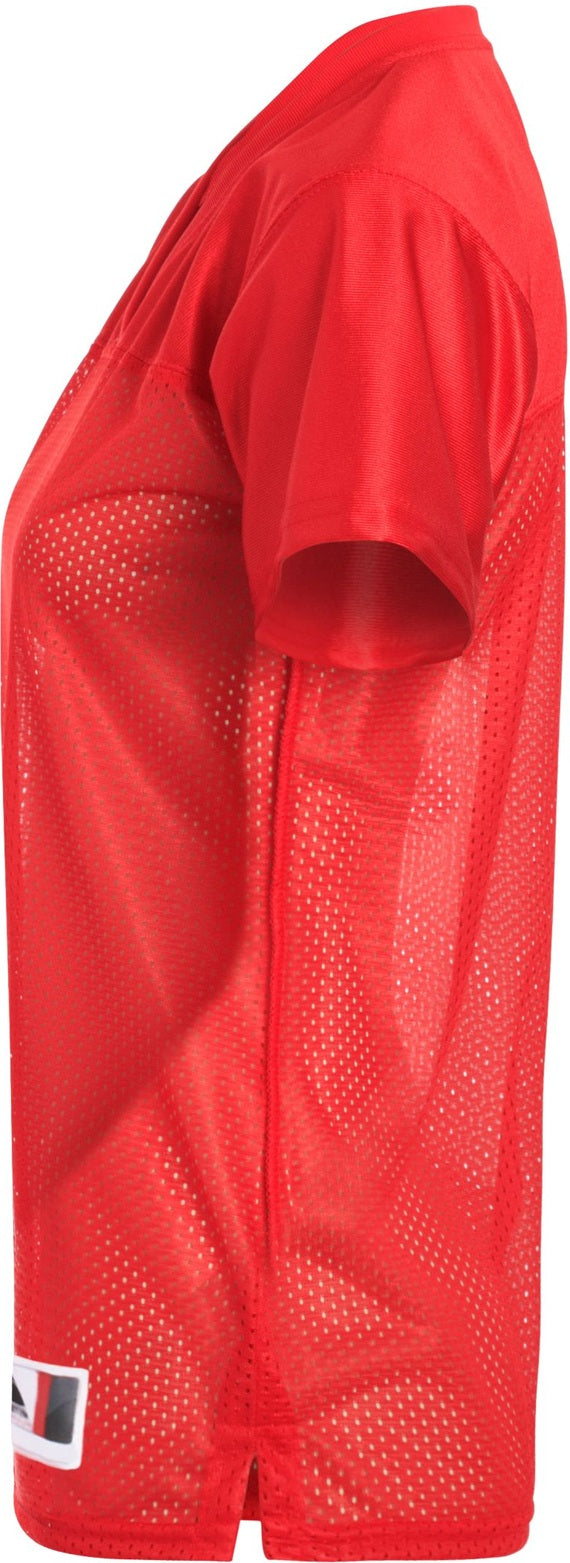 Left View of RED LDS JR FIT REPLICA FOOTBALL T