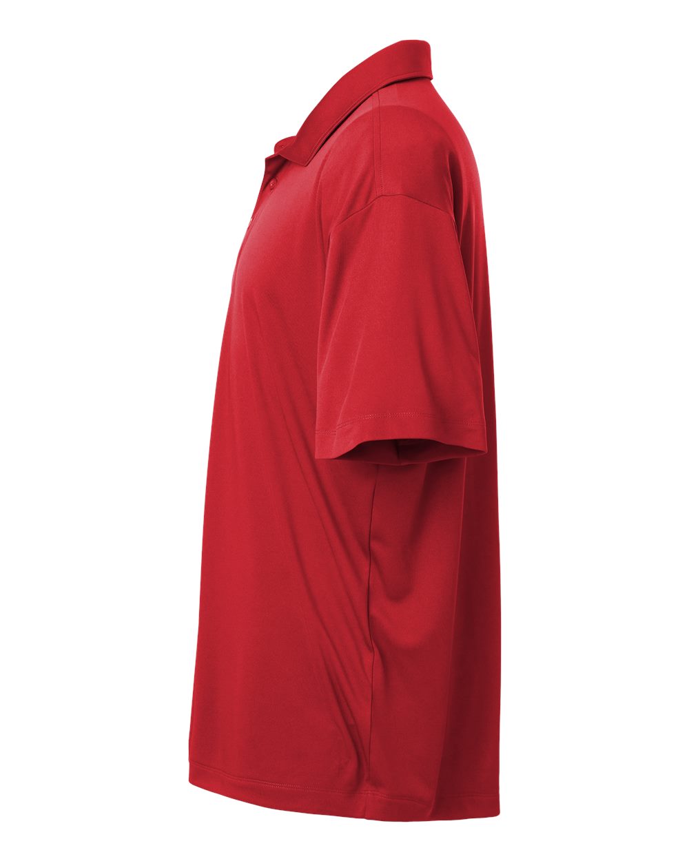 Left View of Red Pro-Lock Performance Polo - 41800
