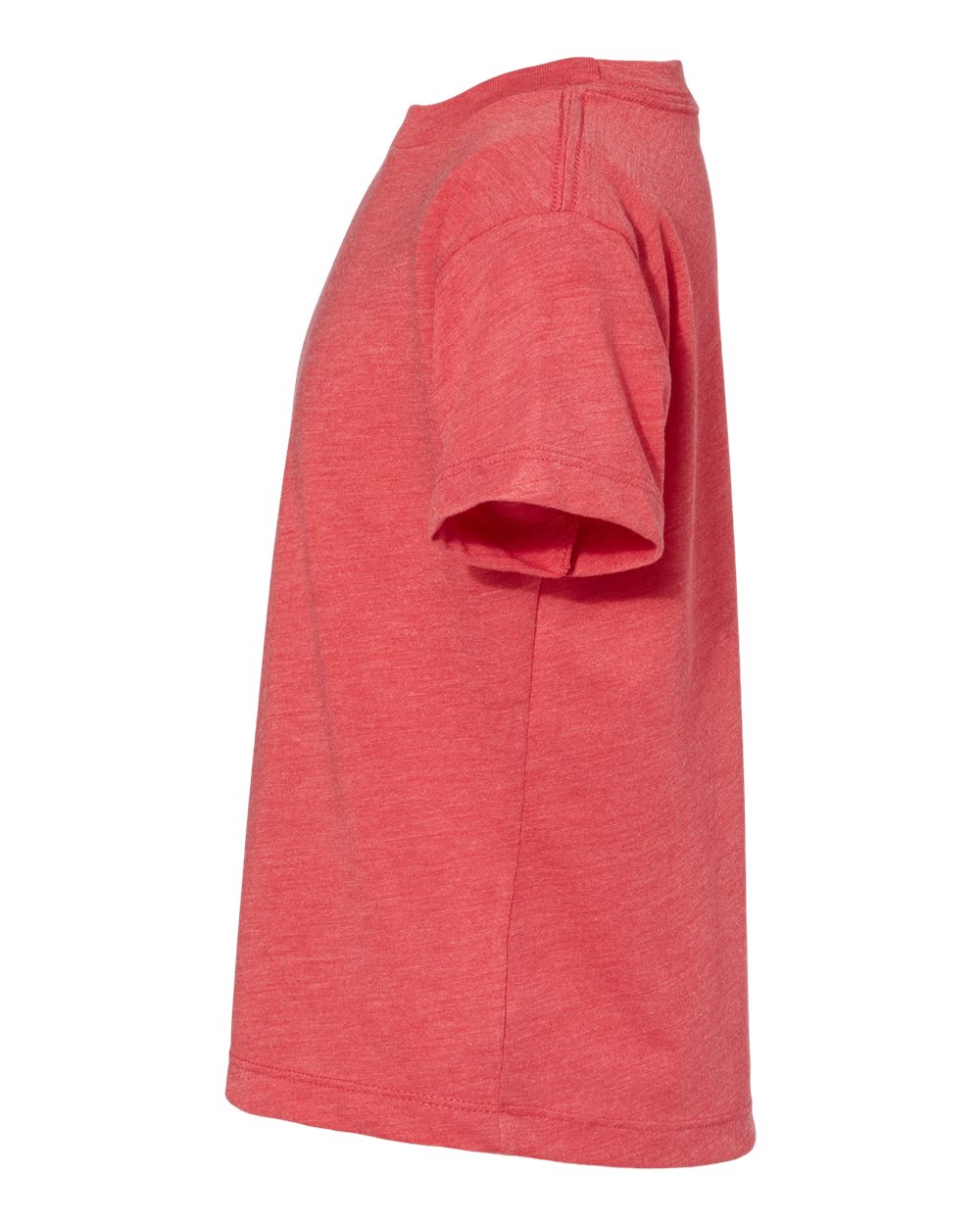 Left View of Red Triblend Toddler Triblend Tee - 3413T