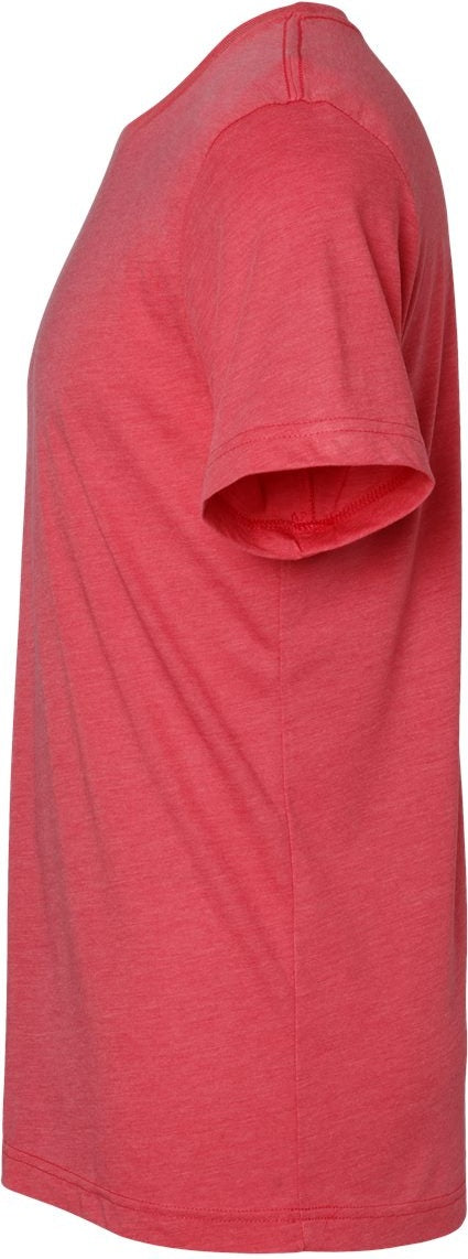 Left View of Red Triblend Triblend Tee - 3413