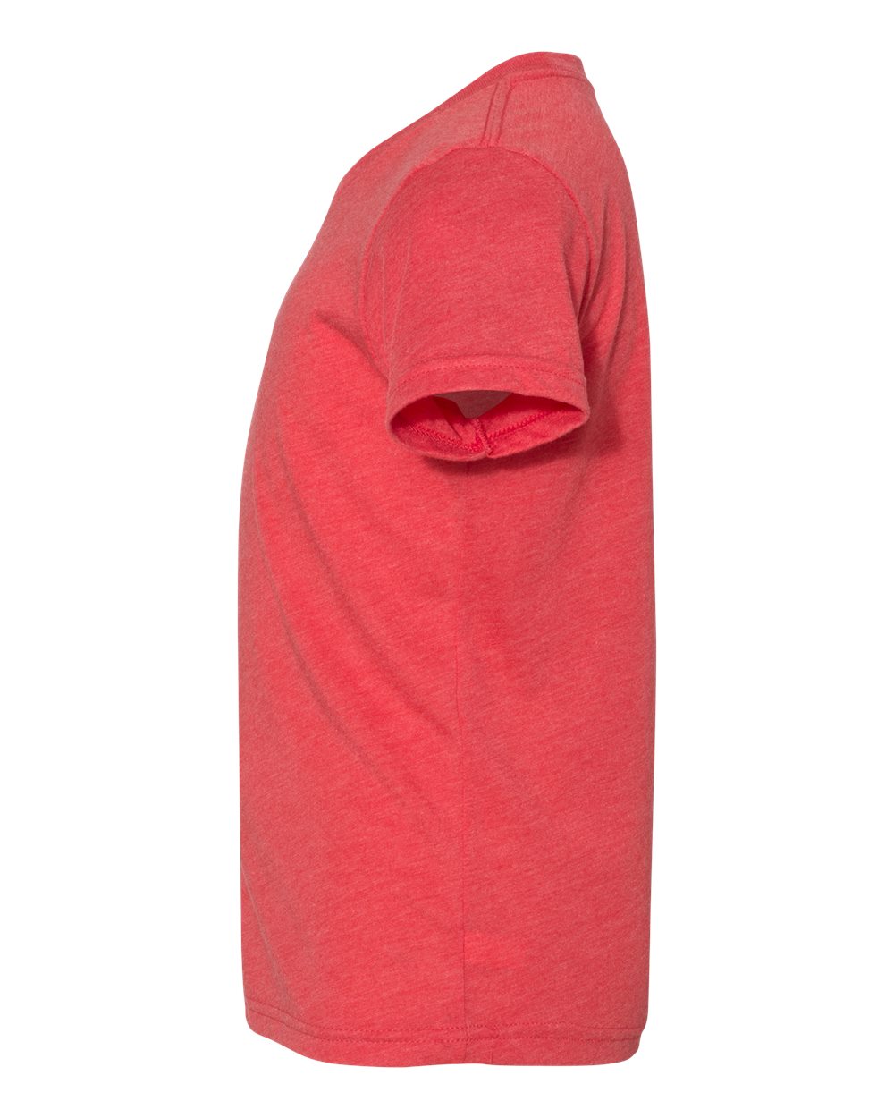 Left View of Red Triblend Youth Triblend Tee - 3413Y