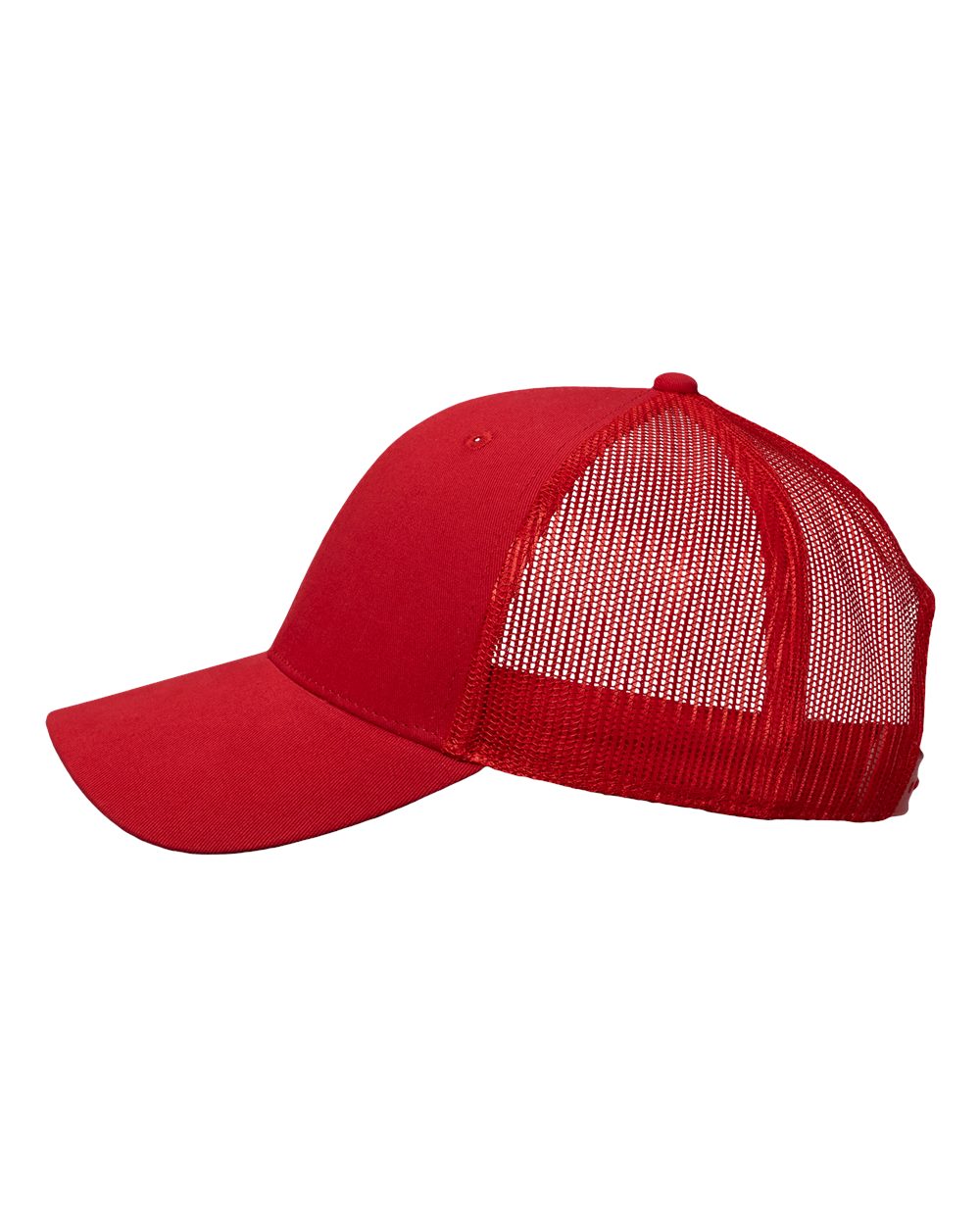 Left View of Red/ USA Mesh USA Flag Mesh Cap - AM350M