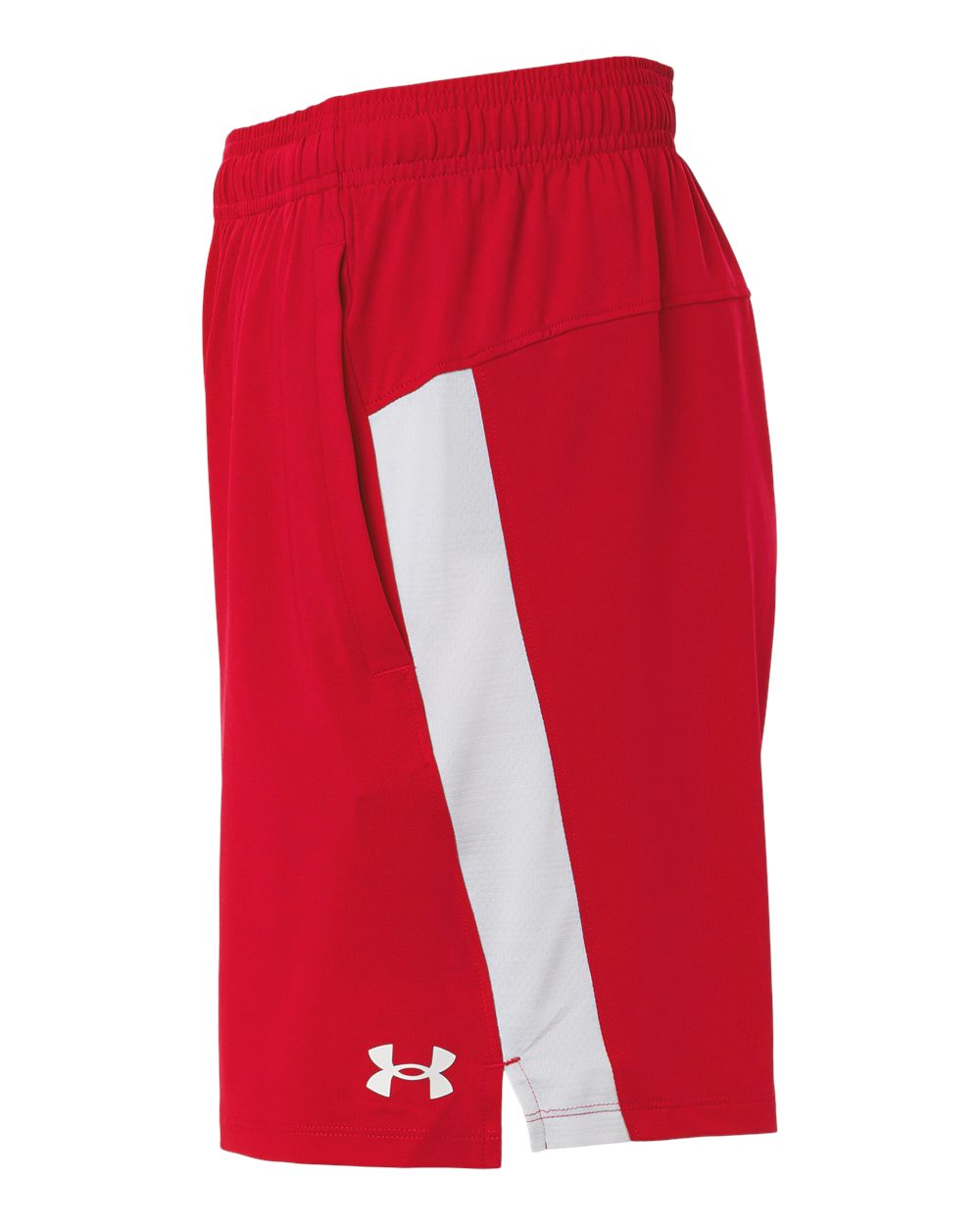 Left View of Red/ White/ White Men’s Tech Vent 7" Shorts - 6010858