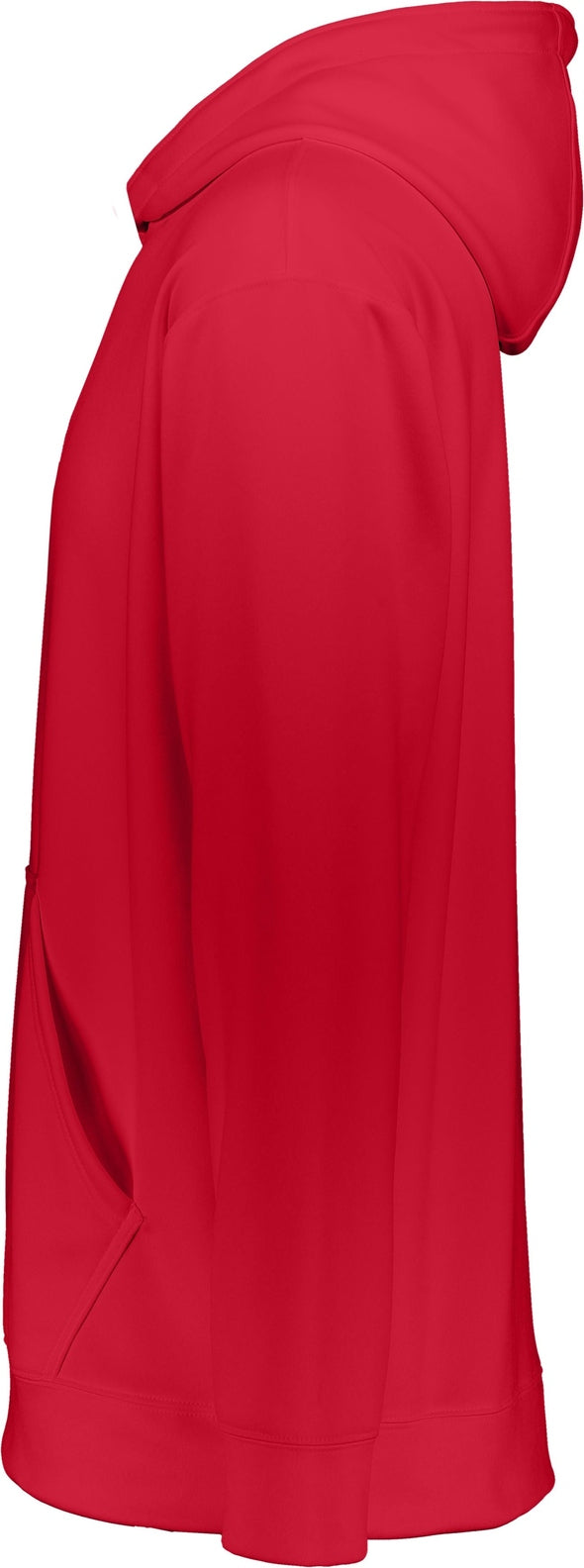 Left View of RED YTH WCKNG FLCE HOOD SWEATSHIRT