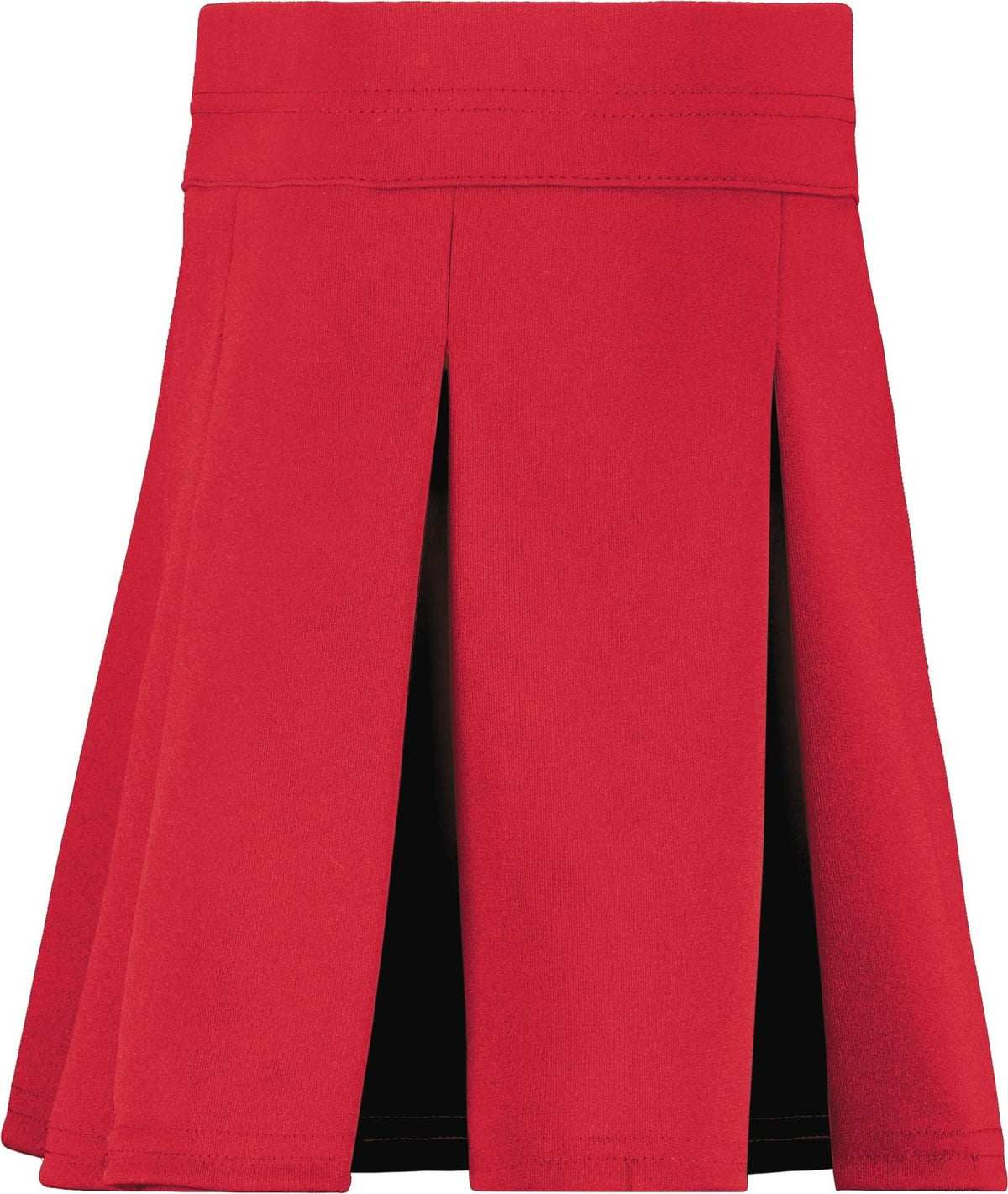 Left View of RED/BLACK GIRLS LIBERTY SKIRT
